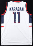 Alex Karaban Signed UConn Huskies Jersey (PSA) 2xNational Champion 2023 & 2024