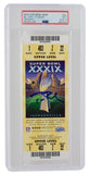 Tom Brady Patriots Signed SB XXXIX Full Ticket NM PSA/DNA 7 Auto 10 PSA/DNA 312