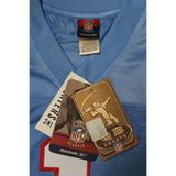 Warren Moon Signed Houston Oilers Reebok Blue XL Jersey HOF JSA 48492