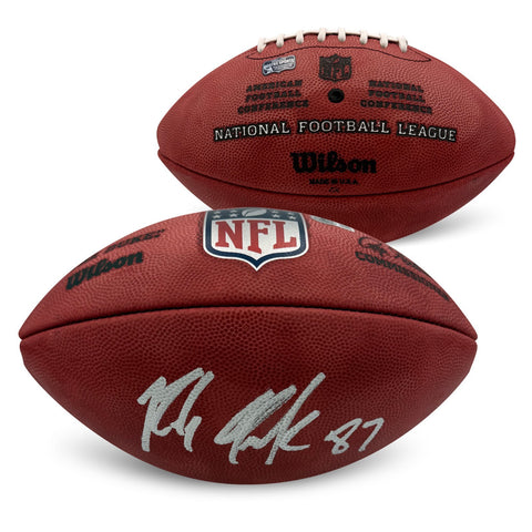 Rob Gronkowski Autographed NFL Authentic Duke Game Signed Football Beckett COA
