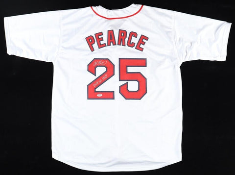 Steve Pearce Signed Boston Red Sox Jersey Inscribed "2018 WS MVP" (PSA COA)