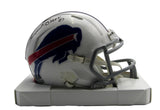 Thurman Thomas HOF Signed/Inscribed Buffalo Bills Speed Mini Helmet JSA 200210