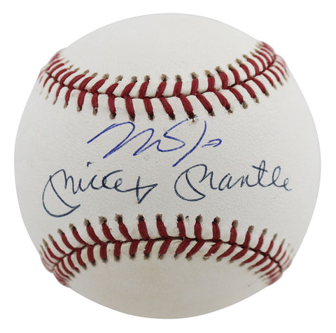 Mickey Mantle & Mike Trout Authentic Signed Oal Baseball JSA #BB93545