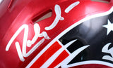 Randy Moss Signed New England Patriots Flash Speed Mini Helmet-Beckett W Holo
