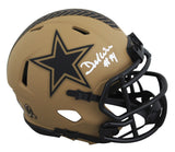 Cowboys DeMarcus Ware Signed STS II Speed Mini Helmet W/ Case BAS Witnessed