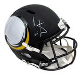 Cris Carter HOF Signed Full Size Vikings Amp Replica Helmet Beckett 200955