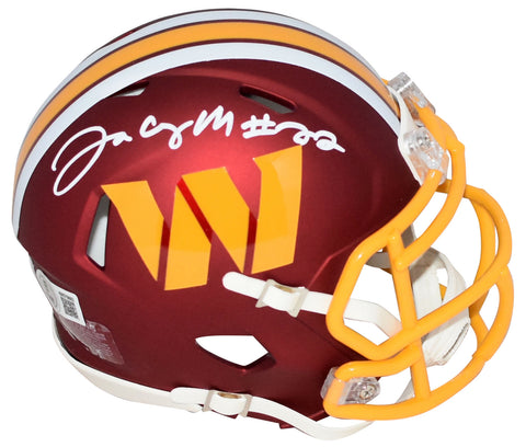 JACORY CROSKEY-MERRITT SIGNED WASHINGTON COMMANDERS 2025 ALT SPEED MINI HELMET