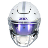 Justin Jefferson Autographed Vikings 2024 Alt. Speedflex Helmet W/ Visor Beckett