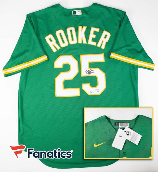 Brent Rooker Signed Oakland Athletics Nike Engineered Jersey (Fanatics & MLB) As