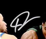 STEPHEN CURRY & GIANNIS ANTETOKOUNMPO AUTOGRAPHED 16X20 PHOTO BECKETT 226412