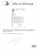 Shaquille O'Neal Signed 1988 Washington State University Recruitment Letter BAS