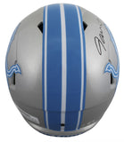 Lions Jameson Williams Signed 2024 Full Size Speed Rep Helmet BAS Witnessed