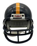 Franco Harris HOF Signed/Auto Black Mini Football Helmet Steelers Steiner 205882