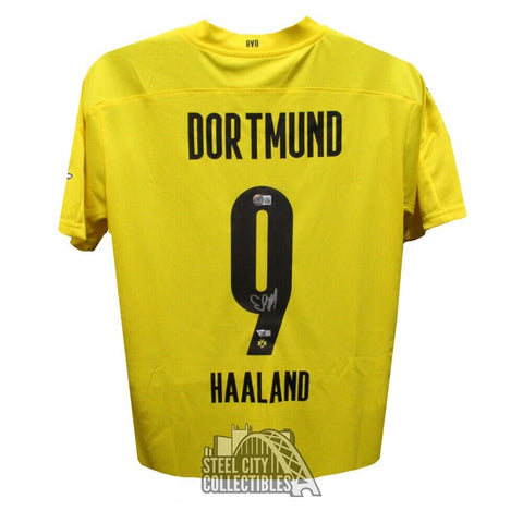 Erling Haaland Autographed Dortmund FC Soccer Jersey - BAS - Fanatics