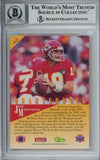 Joe Montana Autographed 1994 Classic #43 Trading Card Beckett 10 Slab 37500