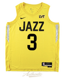 Keyonte George Autographed Utah Jazz Yellow Nike Remix Swingman Jersey Panini