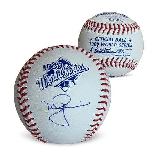 Mark McGwire Autographed 1989 World Series Signed Baseball JSA COA With UV Case