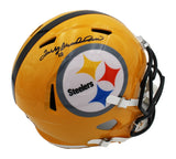 Terry Bradshaw Signed Steelers Speed Full Size Alternate Yellow NFL Helmet