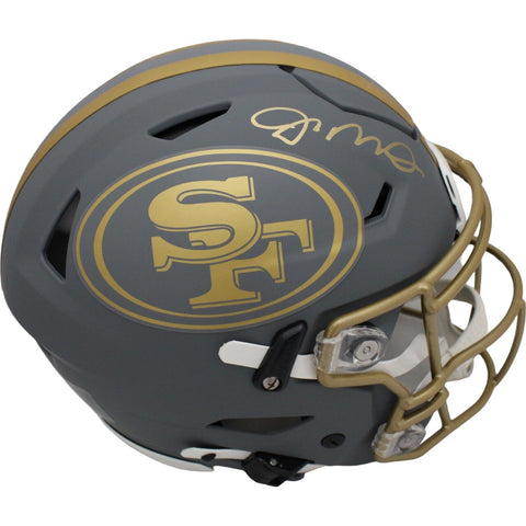 Joe Montana Signed San Francisco 49ers SpeedFlex Slate Helmet FAN 46006