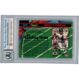 Brett Favre Autographed 1991 Stadium Club 94 HOF Slab Trading Card Beckett 50604