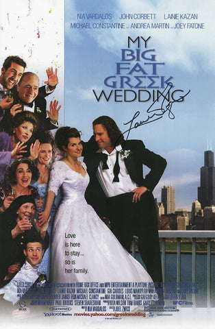 Lainie Kazan Signed My Big Fat Greek Wedding 11x17 Movie Poster - (SCHWARTZ COA)
