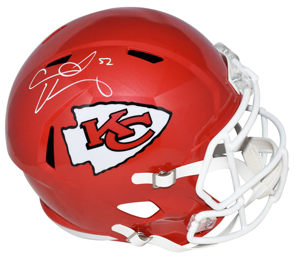 CREED HUMPHREY SIGNED KANSAS CITY CHIEFS FULL SIZE SPEED HELMET BECKETT