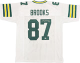 GREEN BAY PACKERS ROBERT BROOKS AUTOGRAPHED WHITE JERSEY JSA STOCK #234515