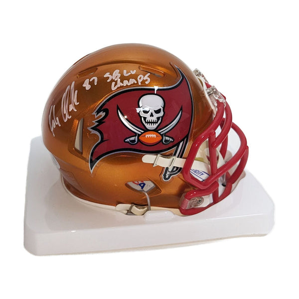 Rob Gronkowski Autographed Tampa Bay Bucs Flash Mini with SB LV Champs - PSA