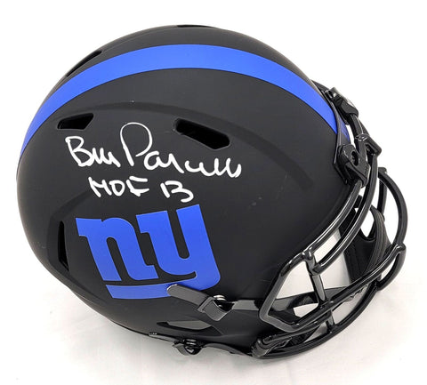 Bill Parcells Signed Giants Replica Eclipse Helmet W/ HOF 13 Beckett Witnessed