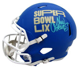 Jordan Mailata Signed Blue SB LIX Full Size Replica Helmet Eagles BAS 192857