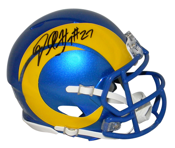 DARRELL HENDERSON JR SIGNED LOS ANGELES RAMS 2020 SPEED MINI HELMET BECKETT