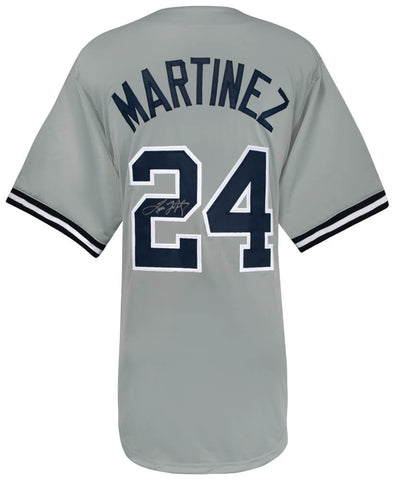 Tino Martinez (YANKEES) Signed Grey Custom Baseball Jersey - (SCHWARTZ COA)