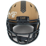 Luke Kuechly Autographed Carolina Panthers 2023 STS Speed Mini Helmet Beckett
