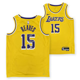 Austin Reaves Autographed Los Angeles Lakers Nike Swingman Jersey Beckett Kobe