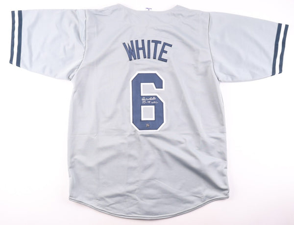 Roy White Signed New York Yankees Jersey Inscribed "77-78 WSC" (All World Holo)