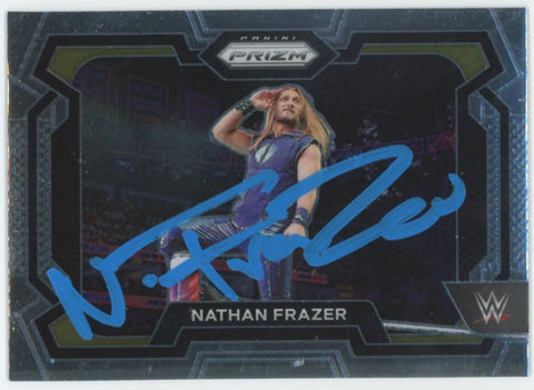 Nathan Frazer WWE Authentic Signed 2024 Panini Prizm #25 Card BAS #BS86820