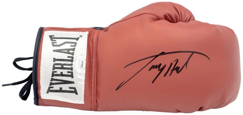 LARRY HOLMES AUTOGRAPHED SIGNED RED EVERLAST BOXING GLOVE JSA STOCK #227961