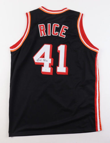 Glen Rice Signed Miami Heat Home Jersey (JSA COA) 3xNBA All-Star Small Forward