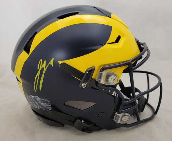 JJ McCARTHY SIGNED MICHIGAN WOLVERINES F/S SPEEDFLEX AUTHENTIC HELMET – Super Sports Center JJ McCARTHY SIGNED MICHIGAN WOLVERINES F/S SPEEDFLEX AUTHENTIC HELMET – Super Sports Center