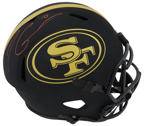 Jimmy Garoppolo Signed 49ers ECLIPSE Riddell F/S Speed Rep Helmet (Fanatics COA)