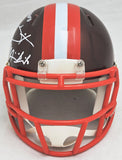 DIXON MINNIFIELD AUTOGRAPHED BROWNS FLASH MINI HELMET DAWG POUND BECKETT 216720
