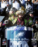 Jason Kelce Signed/Autographed 8x10 Photo Philadelphia Eagles PSA 190046