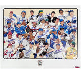 Tom Seaver Whitey Ford, Steve Carlton Signed Unframed Artist Composite Poster