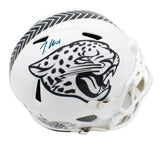 Travis Hunter Signed Jacksonville Jaguars Speed Full Size STS3 NFL Helmet