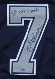 Steve Beuerlein Signed Dallas Cowboys Jersey Ins. ""S.B. XXVII Champs"(Schwartz)