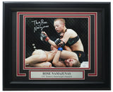 Thug Rose Namajunas Signed Framed 8x10 UFC Photo vs Paige Vanzant JSA