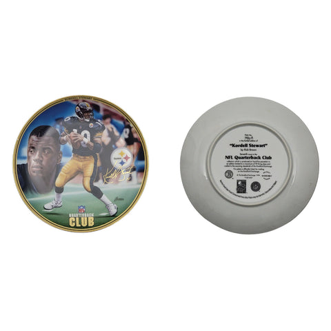 Kordell Stewart Pittsburgh Steelers NFL Quarterback Club Bradford Exchange Plate