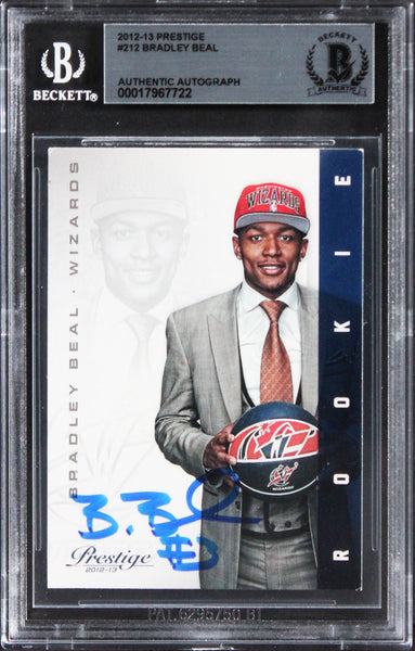 Wizards Bradley Beal Authentic Signed 2012 Prestige #212 Rookie Card BAS Slabbed