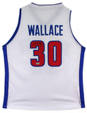 Rasheed Wallace Signed Detroit Pistons White Jersey (Beckett) 2004 NBA Champion
