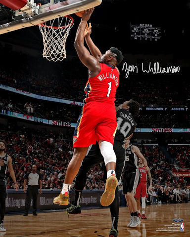 Zion Williamson New Orleans Pelicans Signed 16x20 January 22, 2020 Debut Photo